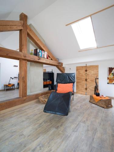 Χώρος καθιστικού στο Ferienhaus Laux