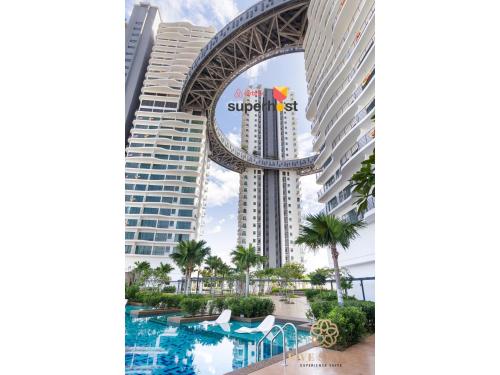 a view of the hotel from the pool at Datum Jelatek Sky Residence KLCC, Five Senses in Kuala Lumpur