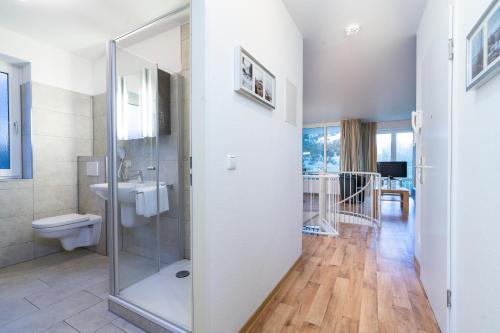 Koupelna v ubytování Wohnpark am Mühlenteich - Appartement 27