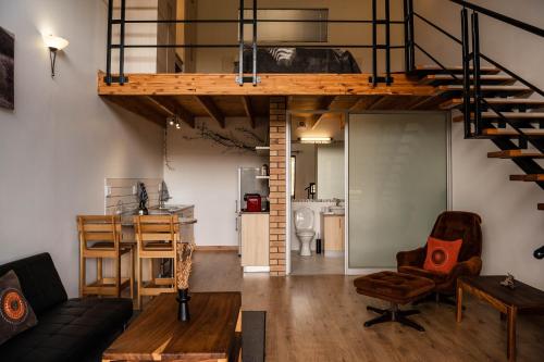 Zona de estar de Kapps Mountain Self Catering Accommodation