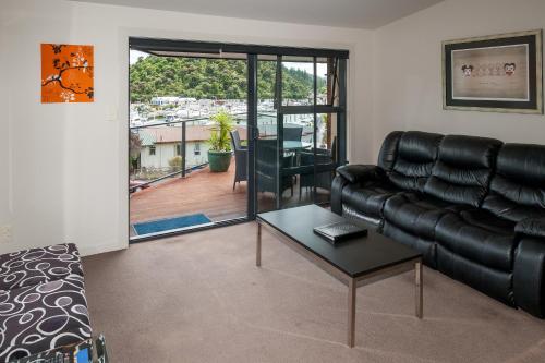 Zona de estar de Harbour View Motel