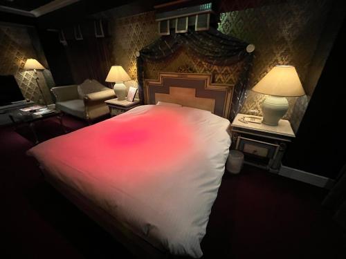 Кровать или кровати в номере Hotel Pharaoh-Adult Only