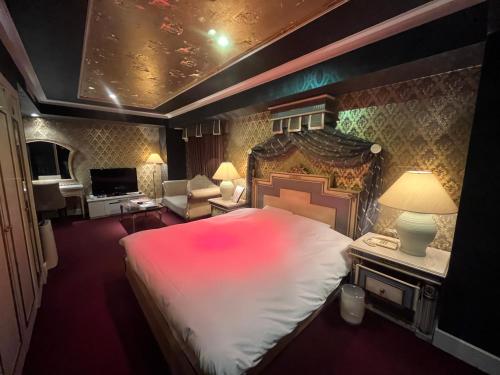 Кровать или кровати в номере Hotel Pharaoh-Adult Only