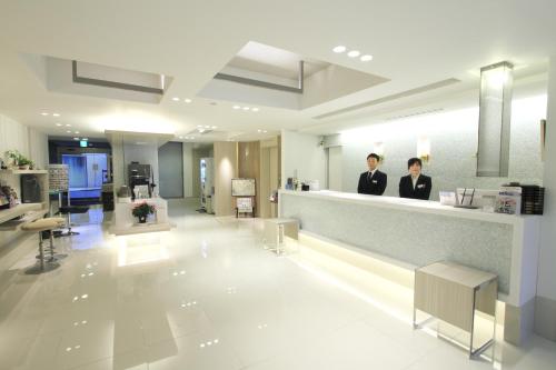 Ο χώρος του λόμπι ή της ρεσεψιόν στο Ochanomizu Inn