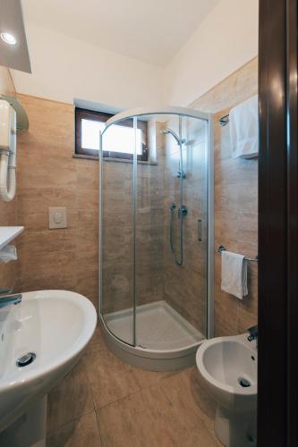 Koupelna v ubytování Hotel San Luca