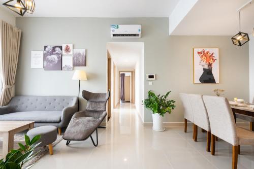 Гостиная зона в Infinity Pool Signature - Saigon Rivergate