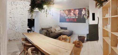 Ein Sitzbereich in der Unterkunft Cottage43