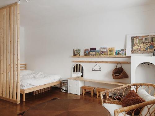 Krevet ili kreveti u jedinici u okviru objekta Cottage43