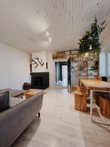 Uma TV ou centro de entretenimento em Cottage43