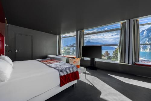 Lido Palace - The Leading Hotels of the Worldにあるベッド