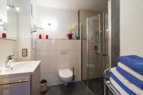 Koupelna v ubytování Beslerblick