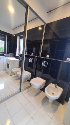 A bathroom at Dom pod Wroclawiem23