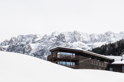 Saleghes Dolomites Residence ในช่วงฤดูหนาว