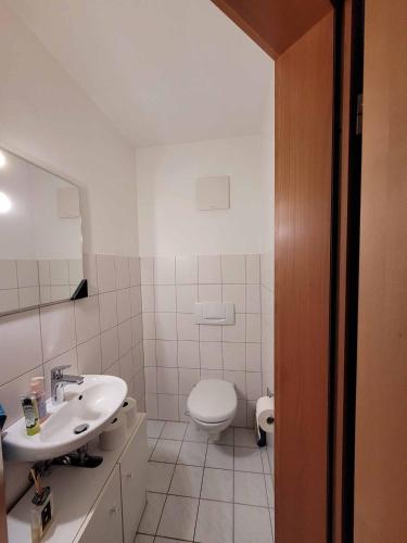 Ένα μπάνιο στο Ferienwohnung Hegau