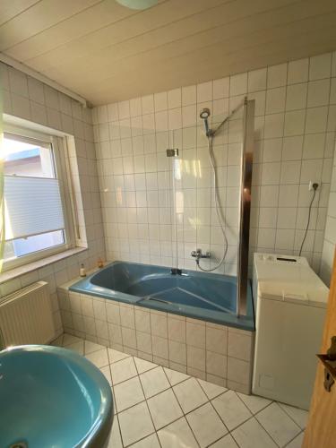 Ένα μπάνιο στο gemütliches Ferienhaus
