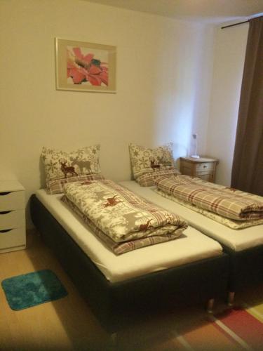 a bedroom with two beds in a room at Selb Ferienwohnungen in Selb