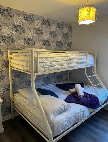 a bedroom with two bunk beds in a room at Galway Horizon Apartment in Galway