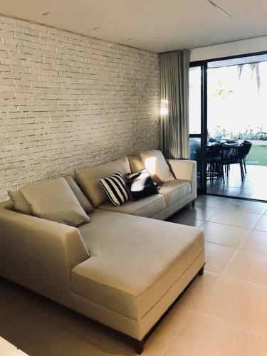 Khu vực ghế ngồi tại Novíssimo Village Beira Mar