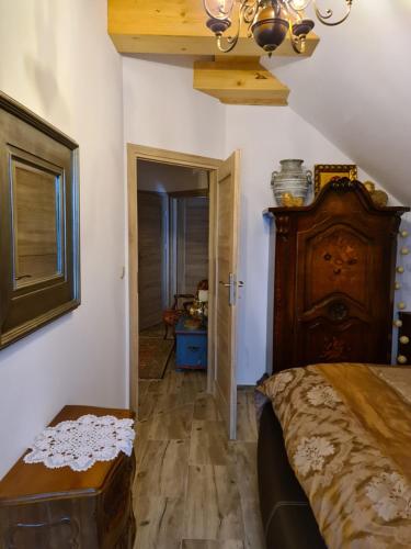 Postel nebo postele na pokoji v ubytování Chata w Grapie
