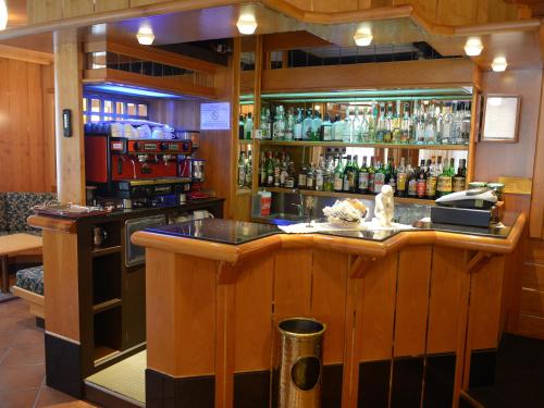 Ο χώρος του lounge ή του μπαρ στο Hotel Regina Elena