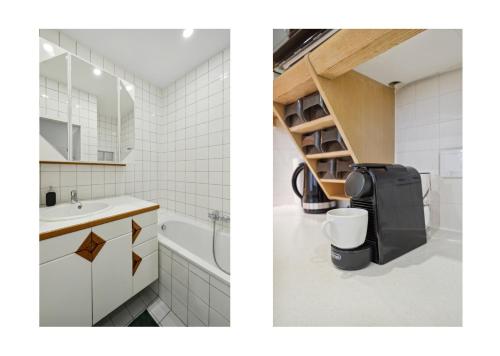 A kitchen or kitchenette at Big spacious central apartment in Vienna