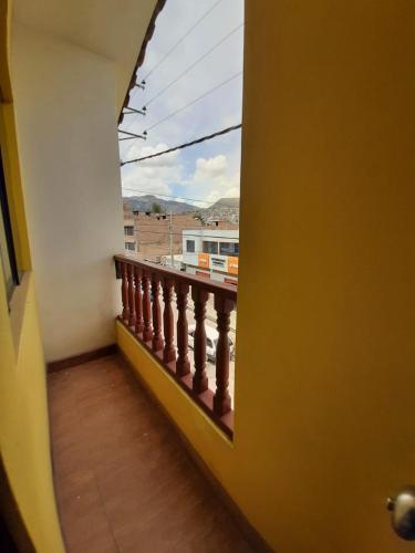 Un balcón o terraza en Hostal Don Cristobal