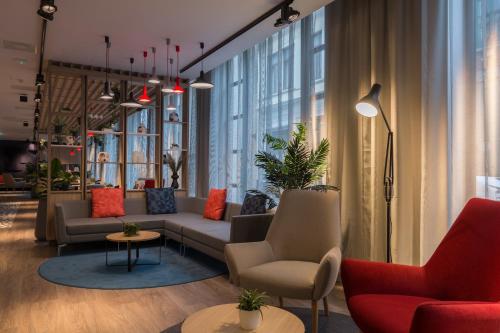 Et opholdsområde på Holiday Inn Express Brussels-Grand-Place by IHG