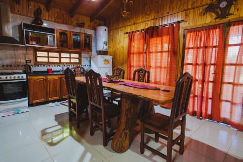 Dapur atau dapur kecil di Cabañas Riberas del Paraná