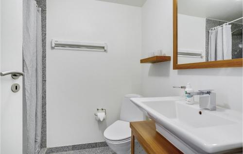 Vonios kambarys apgyvendinimo įstaigoje Beautiful Apartment In Hejls With House Sea View