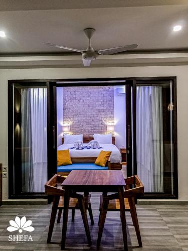 Χώρος καθιστικού στο Shefa Private Villa