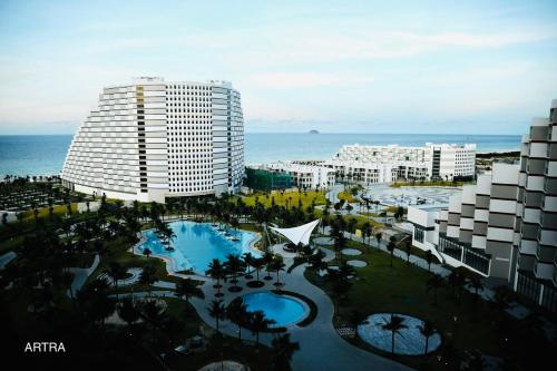 Πισίνα στο ή κοντά στο Sea Moon Cam Ranh Beach House