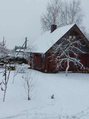 Namelis - pirtelė v zimě