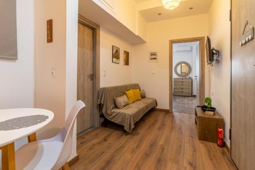 Χώρος καθιστικού στο Korinthos Downtown Apartment