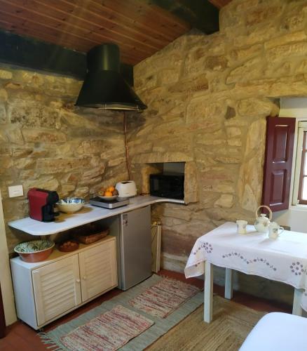 Dapur atau dapur kecil di Casita en Domaio - Moaña
