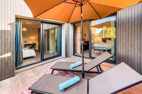 Postel nebo postele na pokoji v ubytování Villa Renajolo 6 pers 3 min plage en voiture