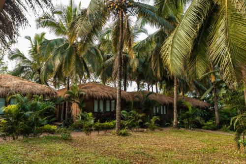 Anahata Retreat Beach Front Ashwem Goaにある庭