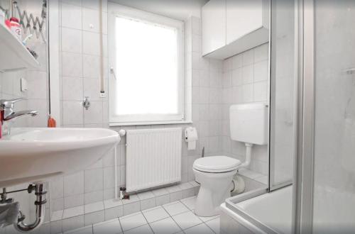 Koupelna v ubytování Martins Nordseeoase