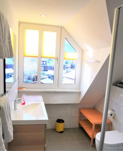 Koupelna v ubytování Apartments mit Flair