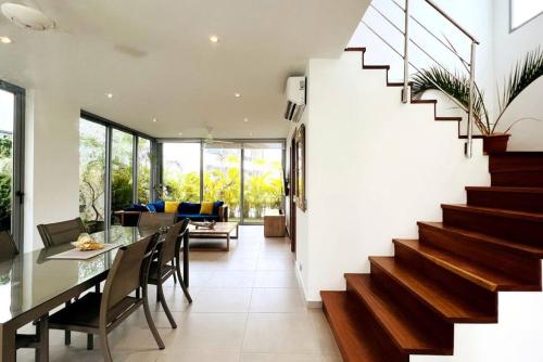 Χώρος καθιστικού στο 3 Bedroom Pool Villa 50M To The Beach