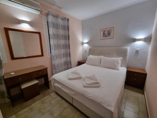 Posteľ alebo postele v izbe v ubytovaní Corfu Dream Holidays Villas