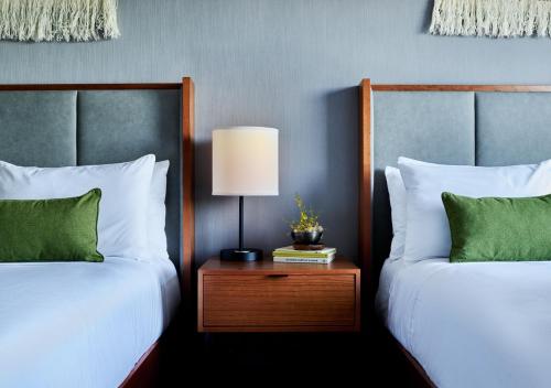 Ένα ή περισσότερα κρεβάτια σε δωμάτιο στο Lockwood Hotel