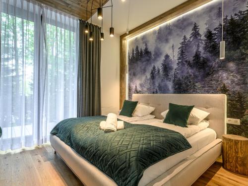 Posteľ alebo postele v izbe v ubytovaní VisitZakopane - Porto Apartment