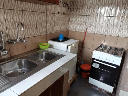 Dapur atau dapur kecil di Résidence Hôtelière MB-202 C
