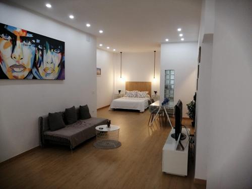 Posteľ alebo postele v izbe v ubytovaní Apartamento Luna de Noviembre