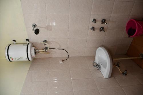 a bathroom with a urinal and a toilet at HOTEL HIMALYAN PARADISE in McLeod Ganj