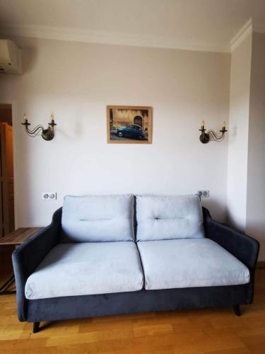 Ruang duduk di Appartements Vallée Verte
