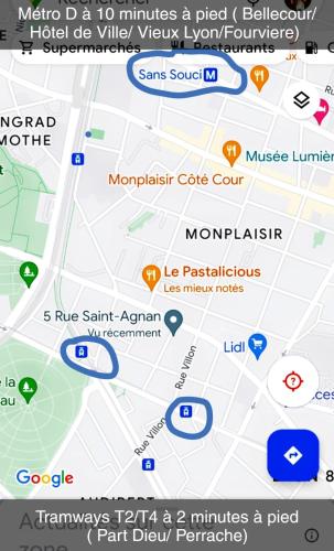Lyon centre appartement meublé
