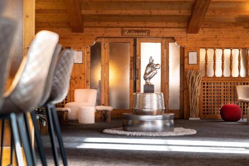 Χώρος καθιστικού στο Le Chalet d'Antoine - Centre de Megève