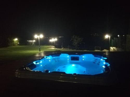 The swimming pool at or close to VILLA "Lago Blu" vista lago di Bracciano, con vasca idromassaggio esterna