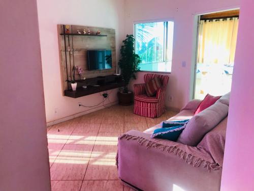 Televisyen dan/atau pusat hiburan di Casa Privada em Búzios